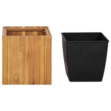 Garden Raised Bed Pot - Acacia Wood 43.5x43.5x44 cm