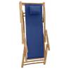 Buy Stylish Navy Blue Bamboo Deck Chair - Comfortable & Durable