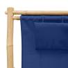 Buy Stylish Navy Blue Bamboo Deck Chair - Comfortable & Durable