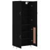 Stylish Highboard Black 69.5x34x180 cm | Hipomarket