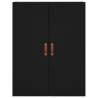 Stylish Highboard Black 69.5x34x180 cm | Hipomarket