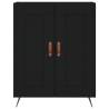 Stylish Highboard Black 69.5x34x180 cm | Hipomarket