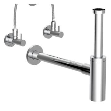 SCHÜTTE Designer Basin Bottle Siphon Chrome | Hipo Market