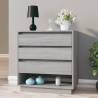 Stylish Grey Sonoma Sideboard - 70x41x75 cm | HipoMarket