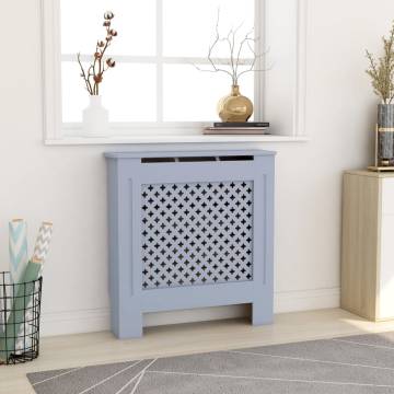 Stylish Grey MDF Radiator Cover - 78 cm | Hipo Market