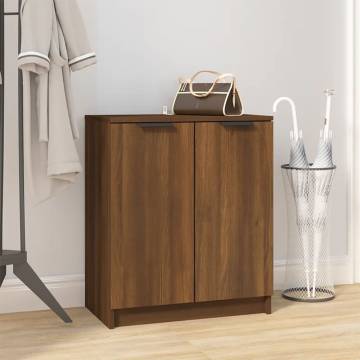 Shoe Cabinet Brown Oak - Elegant Storage Solution | HipoMarket