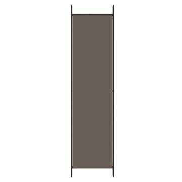 6-Panel Anthracite Room Divider - 300x220 cm Fabric