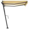 Freestanding Manual Retractable Awning 300x250 cm - Yellow/White