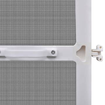 White Hinged Insect Screen for Doors - 120x240 cm | Hipomarket