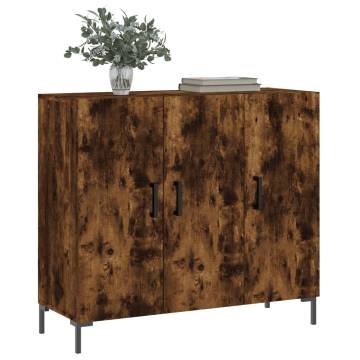 Modern Smoked Oak Sideboard - 90x34x80 cm | Hipo Market