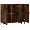 Modern Smoked Oak Sideboard - 90x34x80 cm | Hipo Market