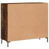 Modern Smoked Oak Sideboard - 90x34x80 cm | Hipo Market