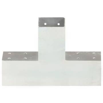 Post Connector X Shape Galvanised Metal 71x71 mm - HipoMarket