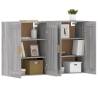 Wall Mounted Cabinets - Grey Sonoma, 2 pcs | HipoMarket UK