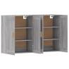 Wall Mounted Cabinets - Grey Sonoma, 2 pcs | HipoMarket UK