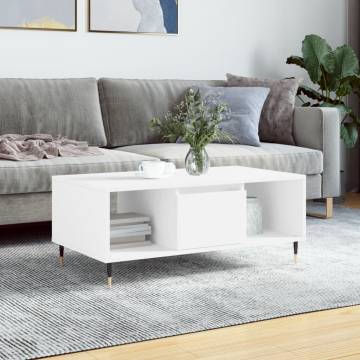 Elegant White Coffee Table | 90x50x36.5 cm | Hipomarket