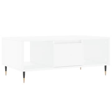 Elegant White Coffee Table | 90x50x36.5 cm | Hipomarket