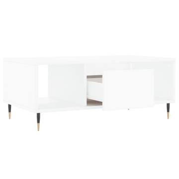 Elegant White Coffee Table | 90x50x36.5 cm | Hipomarket