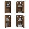 Stylish Brown Oak TV Cabinets - 4 pcs, 30.5x30x60 cm