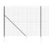 Wire Mesh Fence with Spike Anchors - Anthracite 1.8x25 m