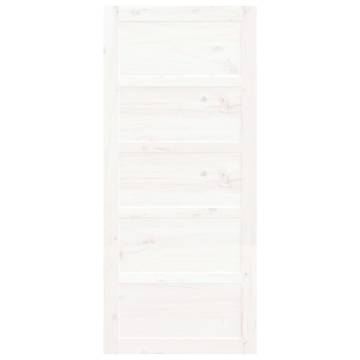 Barn Door White 90x1.8m Solid Pine - Space-Saving Design