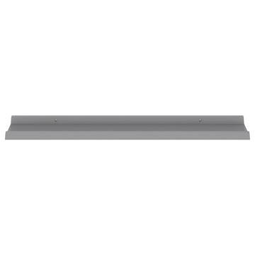 Grey Wall Shelves - 4 pcs | 80x9x3 cm | Hipomarket UK