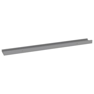 Grey Wall Shelves - 4 pcs | 80x9x3 cm | Hipomarket UK