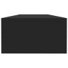 Monitor Stand Black - Ergonomic Desk Organizer 100x24x13 cm