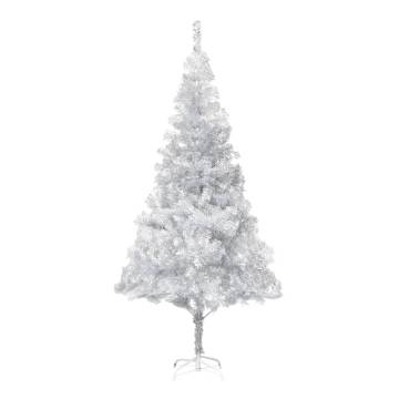 Pre-lit 210 cm Silver Christmas Tree with Ball Set - Hipomarket