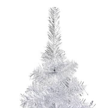 Pre-lit 210 cm Silver Christmas Tree with Ball Set - Hipomarket