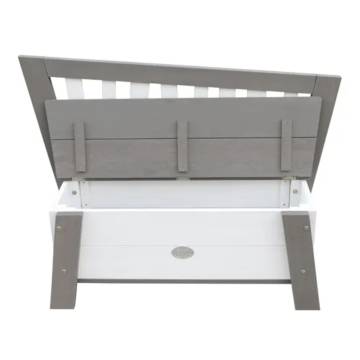 AXI Corky Grey & White Storage Bench – Stylish & Practical