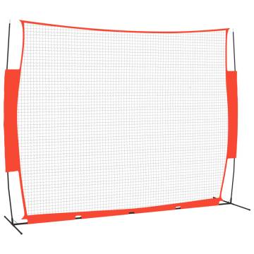 Portable Baseball Net Red & Black - 369x107x271 cm | Hipo Market