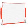 Portable Baseball Net Red & Black - 369x107x271 cm | Hipo Market