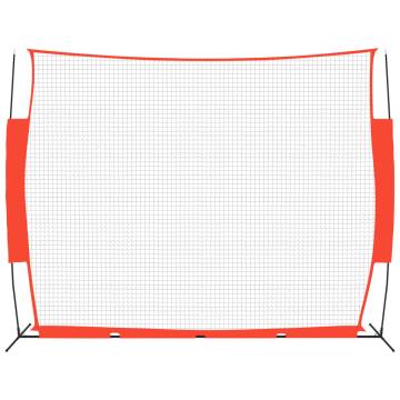 Portable Baseball Net Red & Black - 369x107x271 cm | Hipo Market