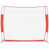 Portable Baseball Net Red & Black - 369x107x271 cm | Hipo Market