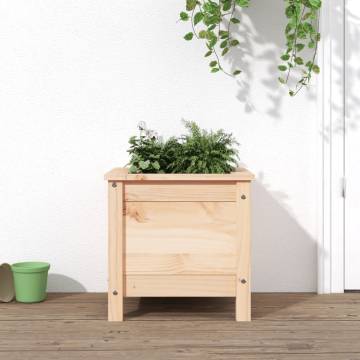 Garden Planter 40x40 cm - Solid Wood Pine for Your Garden