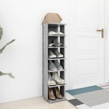 Shoe Cabinet Concrete Grey | Compact & Stylish Storage Solution