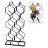 H&S Collection Wine Rack for 8 Bottles - Black Metal Rack