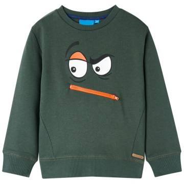 Kids' Dark Green Sweatshirt | Comfortable & Stylish Apparel