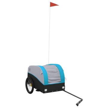 Bike Trailer Black and Blue - 30 kg Iron | HipoMarket