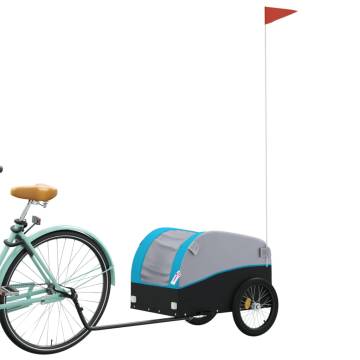 Bike Trailer Black and Blue - 30 kg Iron | HipoMarket