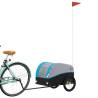 Bike Trailer Black and Blue - 30 kg Iron | HipoMarket