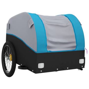 Bike Trailer Black and Blue - 30 kg Iron | HipoMarket