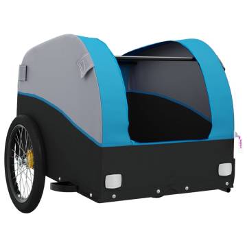 Bike Trailer Black and Blue - 30 kg Iron | HipoMarket