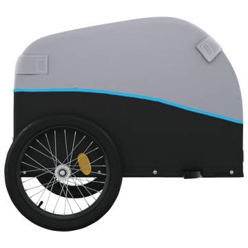 Bike Trailer Black and Blue - 30 kg Iron | HipoMarket