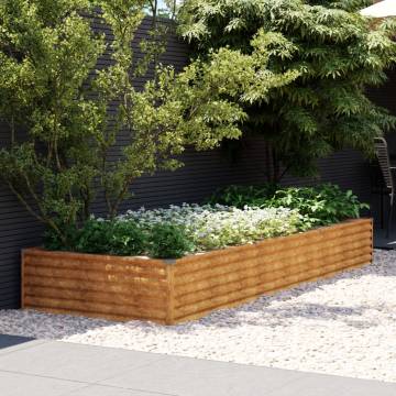 Garden Raised Bed 291x100 Corten Steel - Durable & Decorative