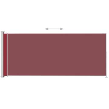 Patio Retractable Side Awning 220x500 cm - Red | HipoMarket