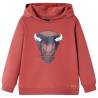 Kids' Hooded Sweatshirt Burnt Red 116 Size 116 (5-6y) 