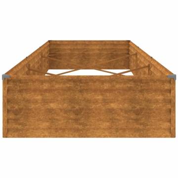 Garden Raised Bed 291x100 Corten Steel - Durable & Decorative