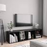 Stylish Black Book Cabinet/TV Cabinet - 143x30x36 cm